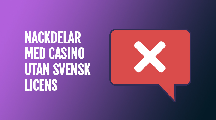 Nackdelar med utländska casinon